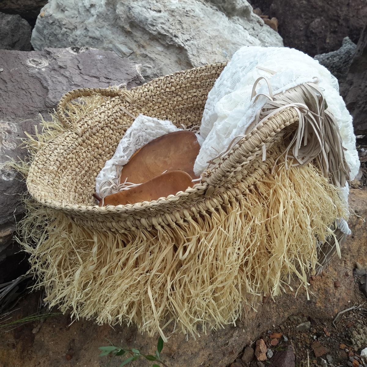 Panier Roxy en Raphia