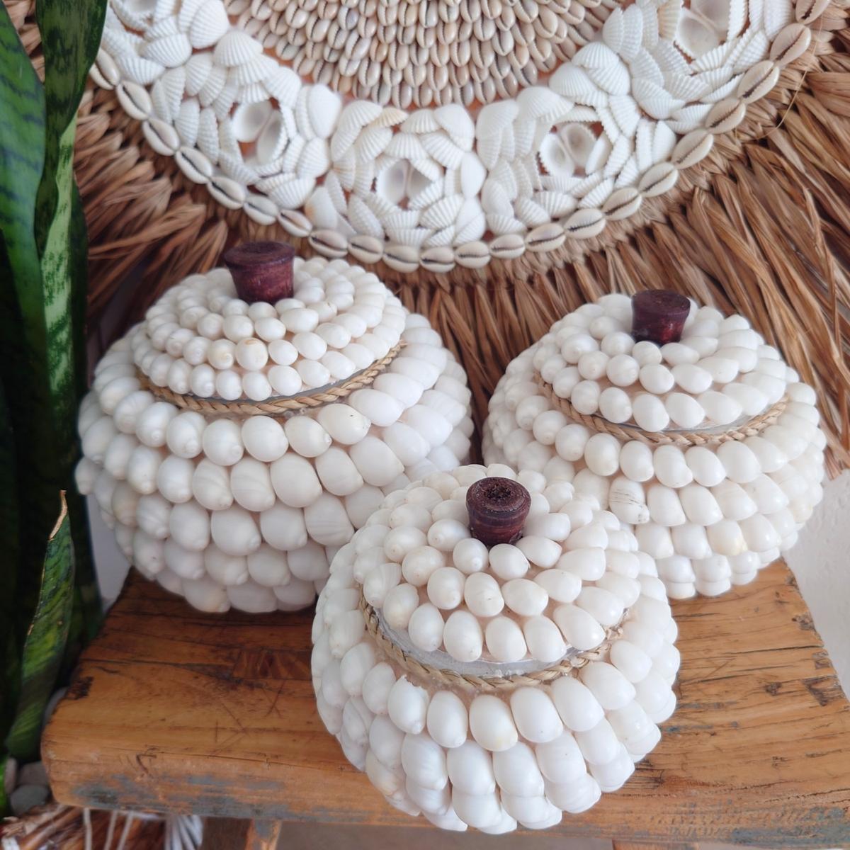 Potes Redondos de Conchas "Océano" 🐚