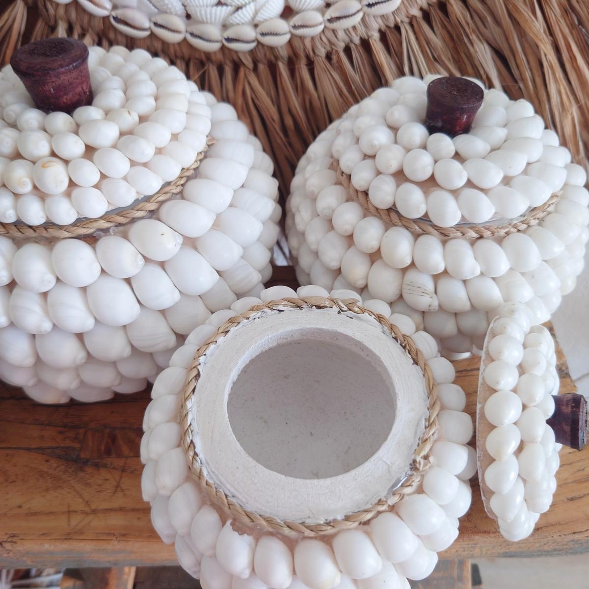 Potes Redondos de Conchas "Océano" 🐚