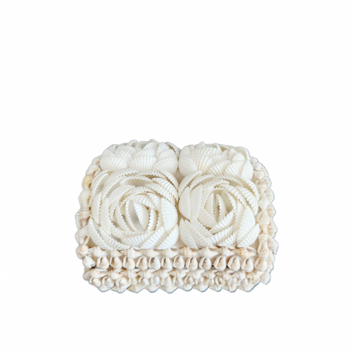Scatola "Fiore" fatta di conchiglie π