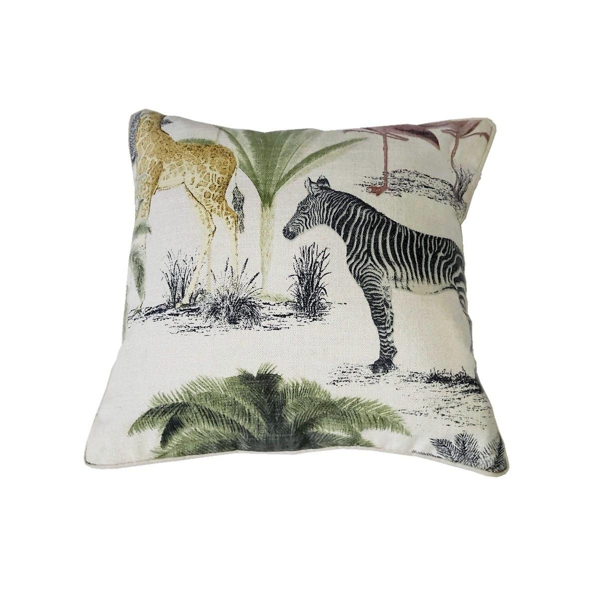 Funda de Cojín con Motivo Animal Print – 45x45 c