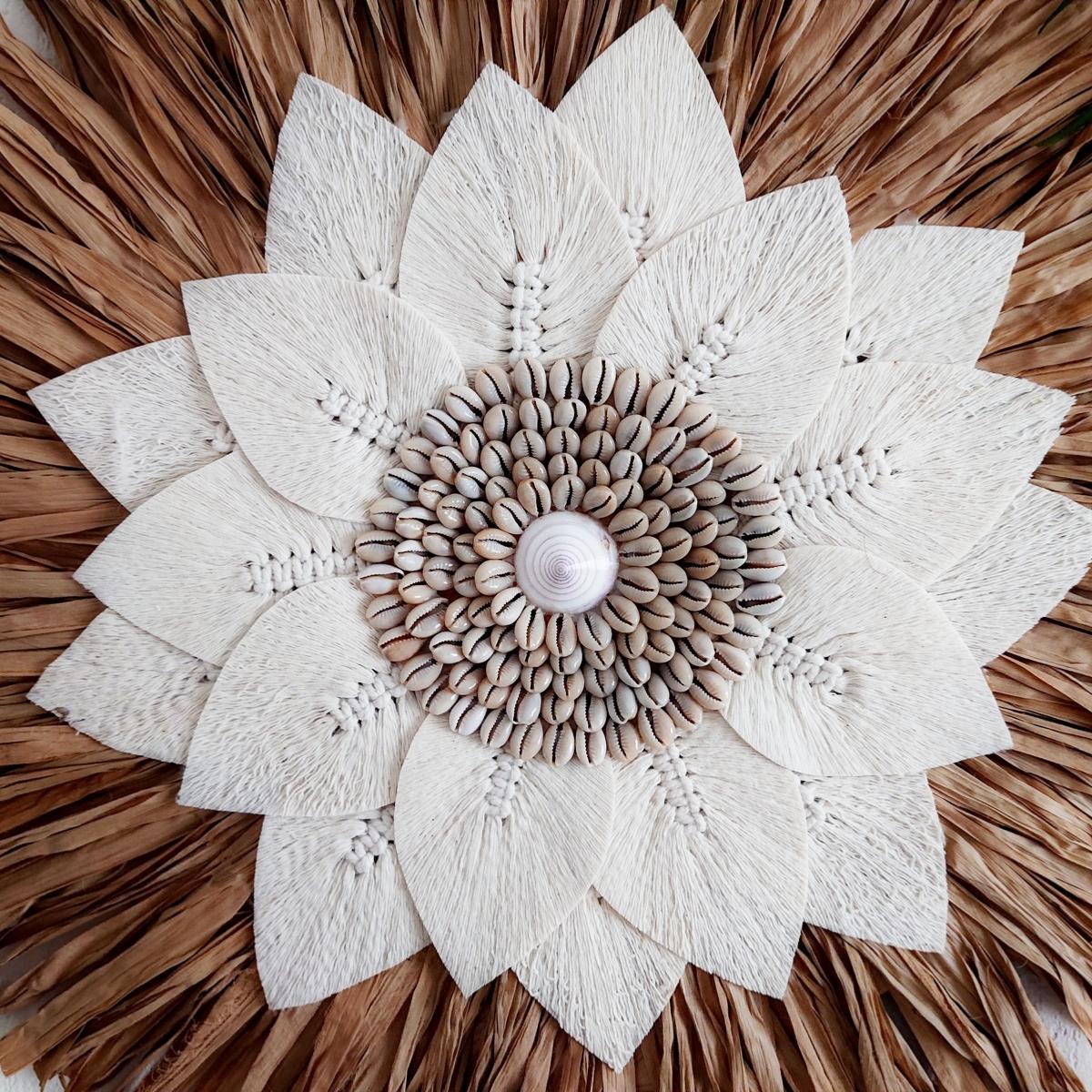 Decoración de pared "Elina" en rafia D 55 cm
