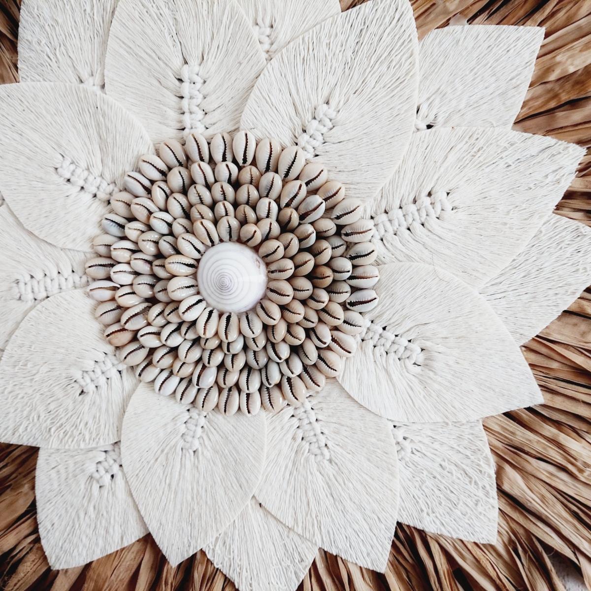 Decoración de pared "Elina" en rafia D 55 cm