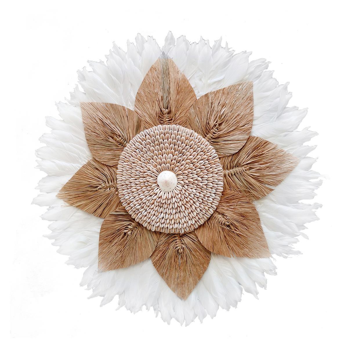 Decoración de pared "Elina" en plumas D 60 cm