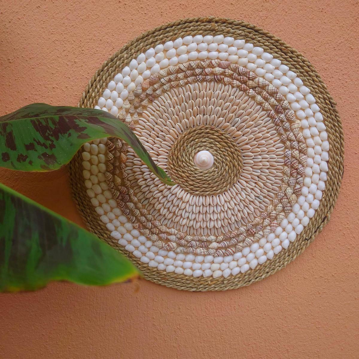 Decorazione da parete a conchiglia D 40cm