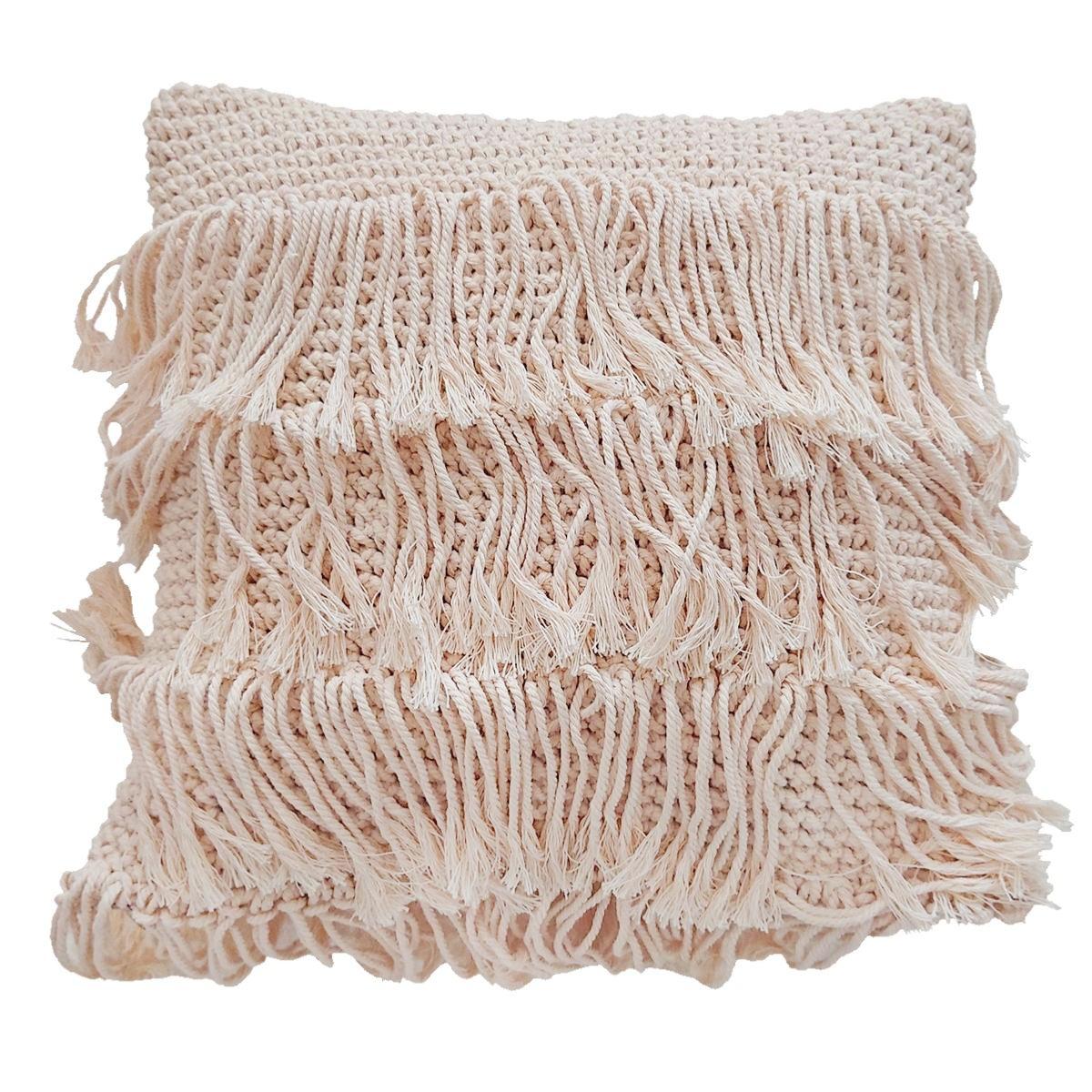 Funda de Cojín "Samba" de Crochet 40x40 cm