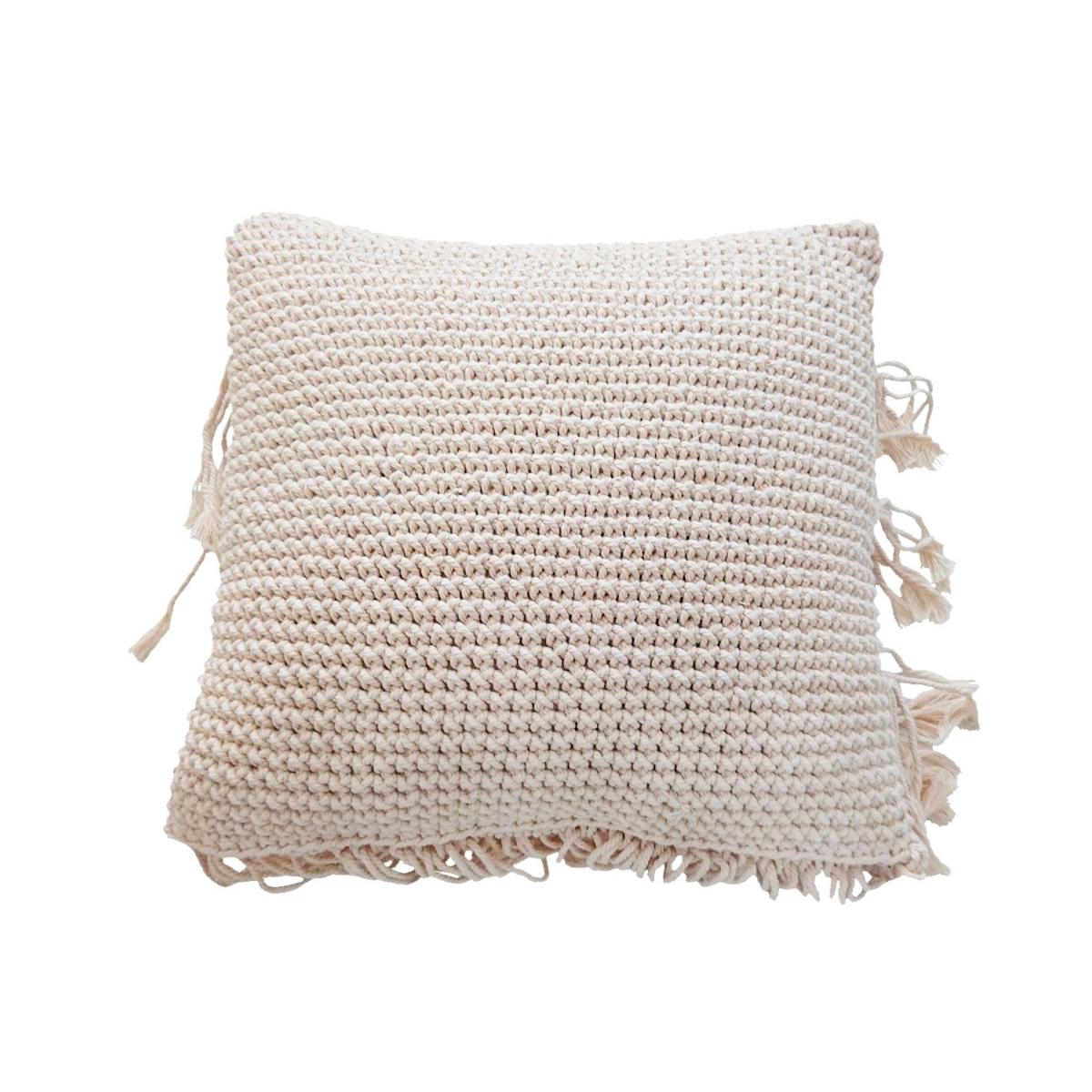 Funda de Cojín "Samba" de Crochet 40x40 cm