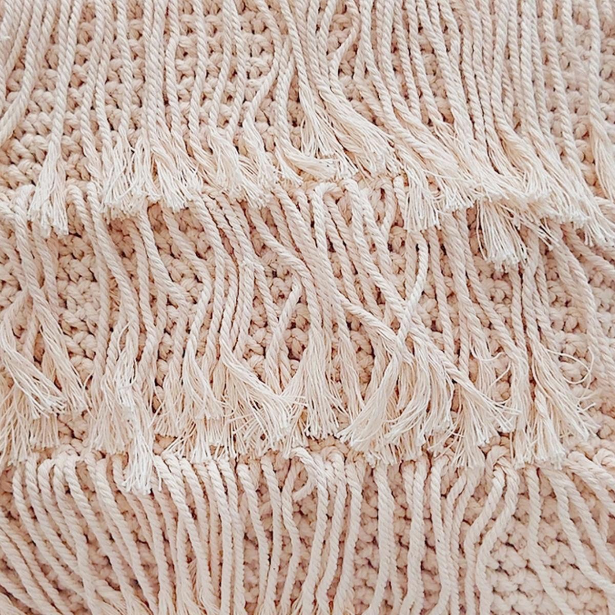 Funda de Cojín "Samba" de Crochet 40x40 cm