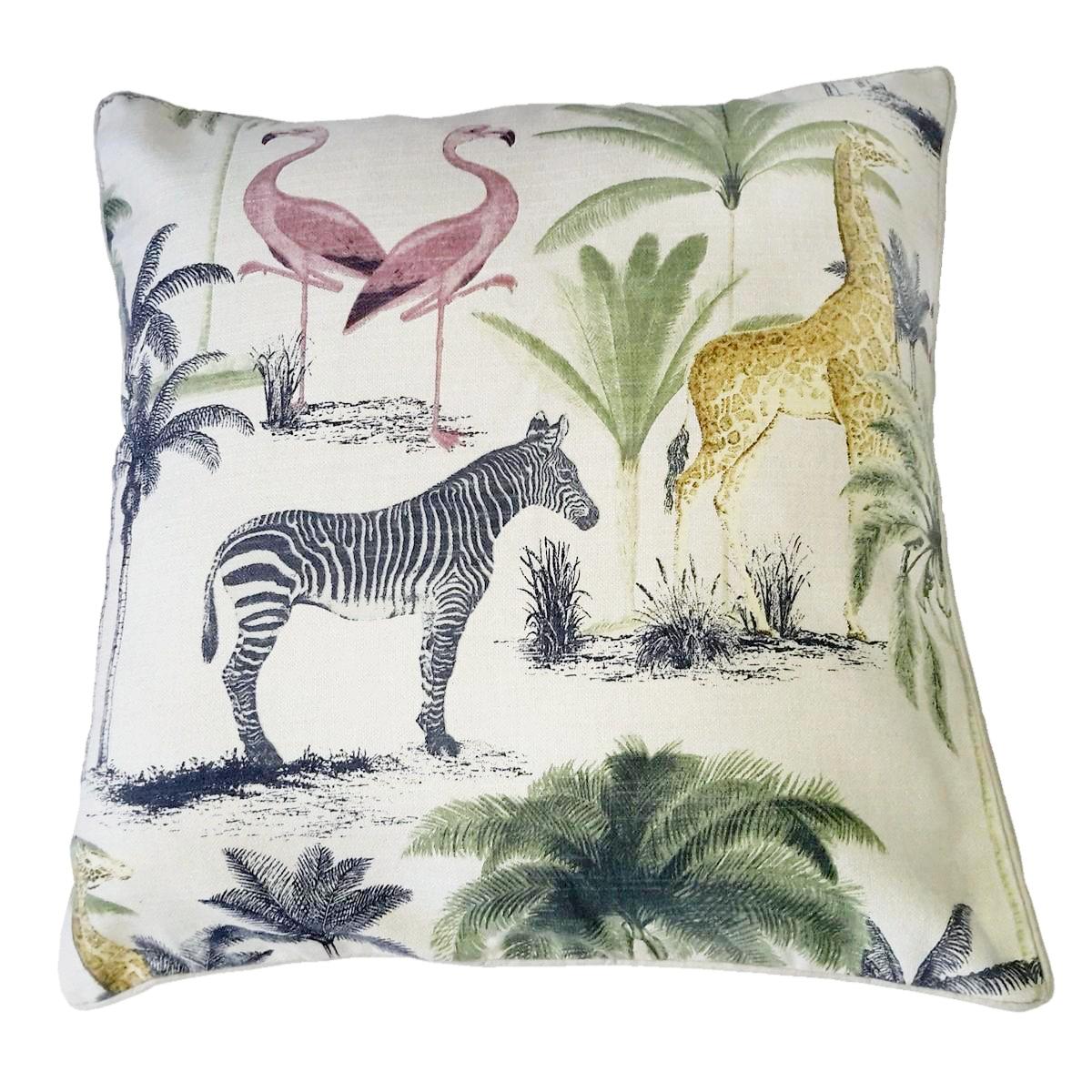 Funda de Cojín con Motivo Animal Print – 45x45 c