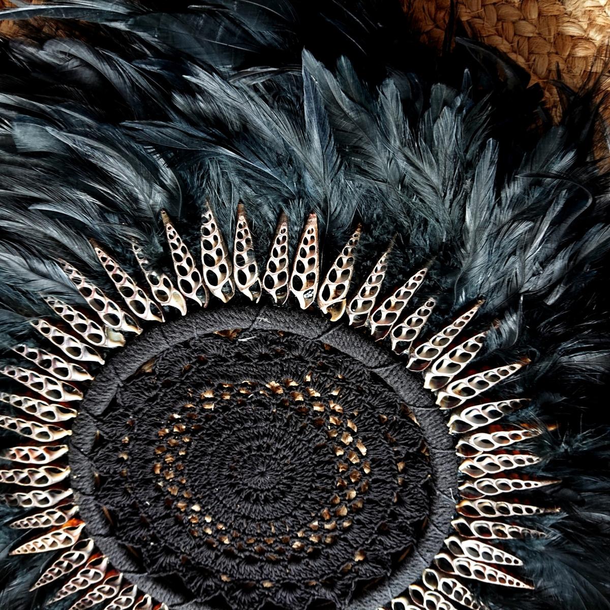 JUJU HAT MACRAMÉ NEGRO D 50 cm