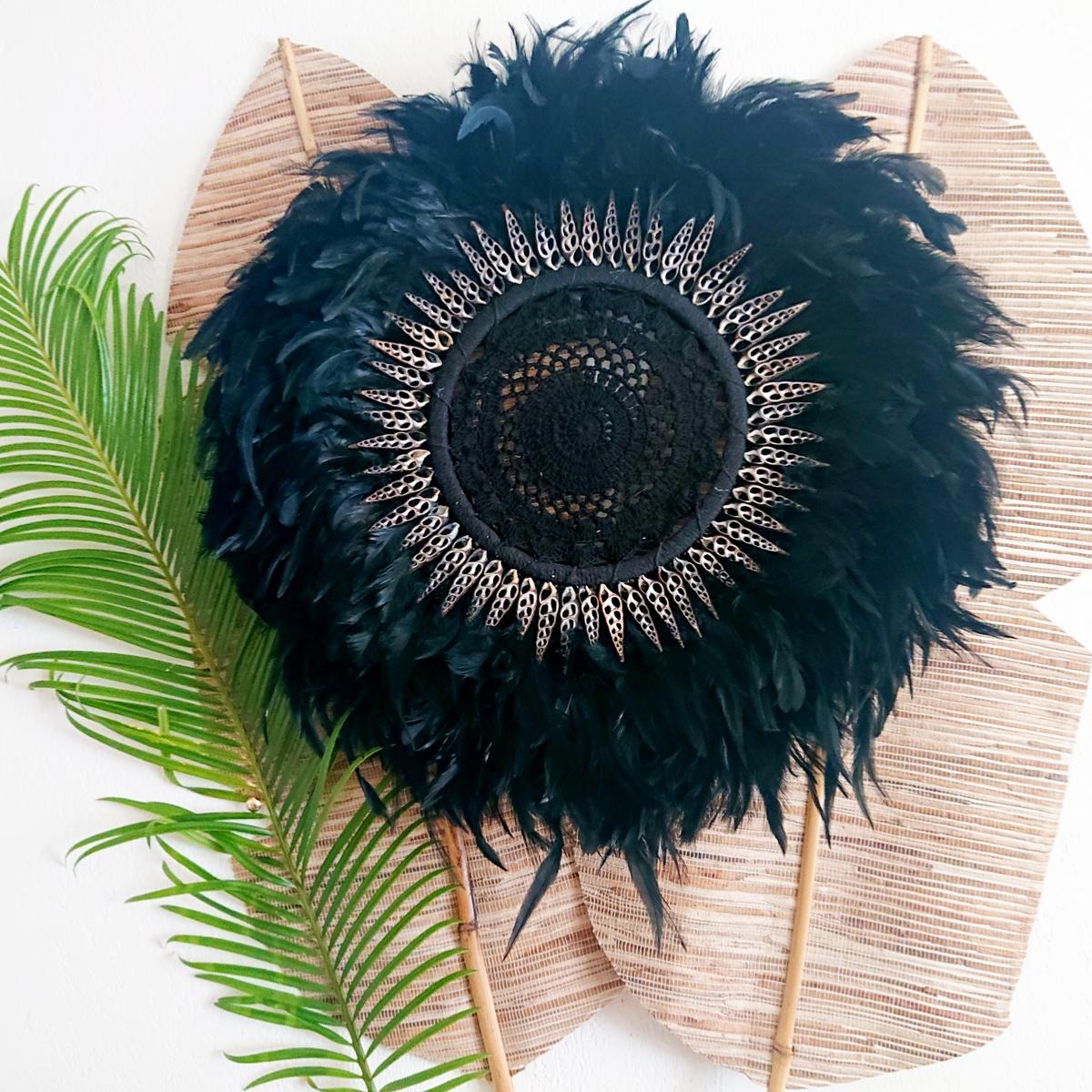JUJU HAT MACRAMÉ NEGRO D 50 cm