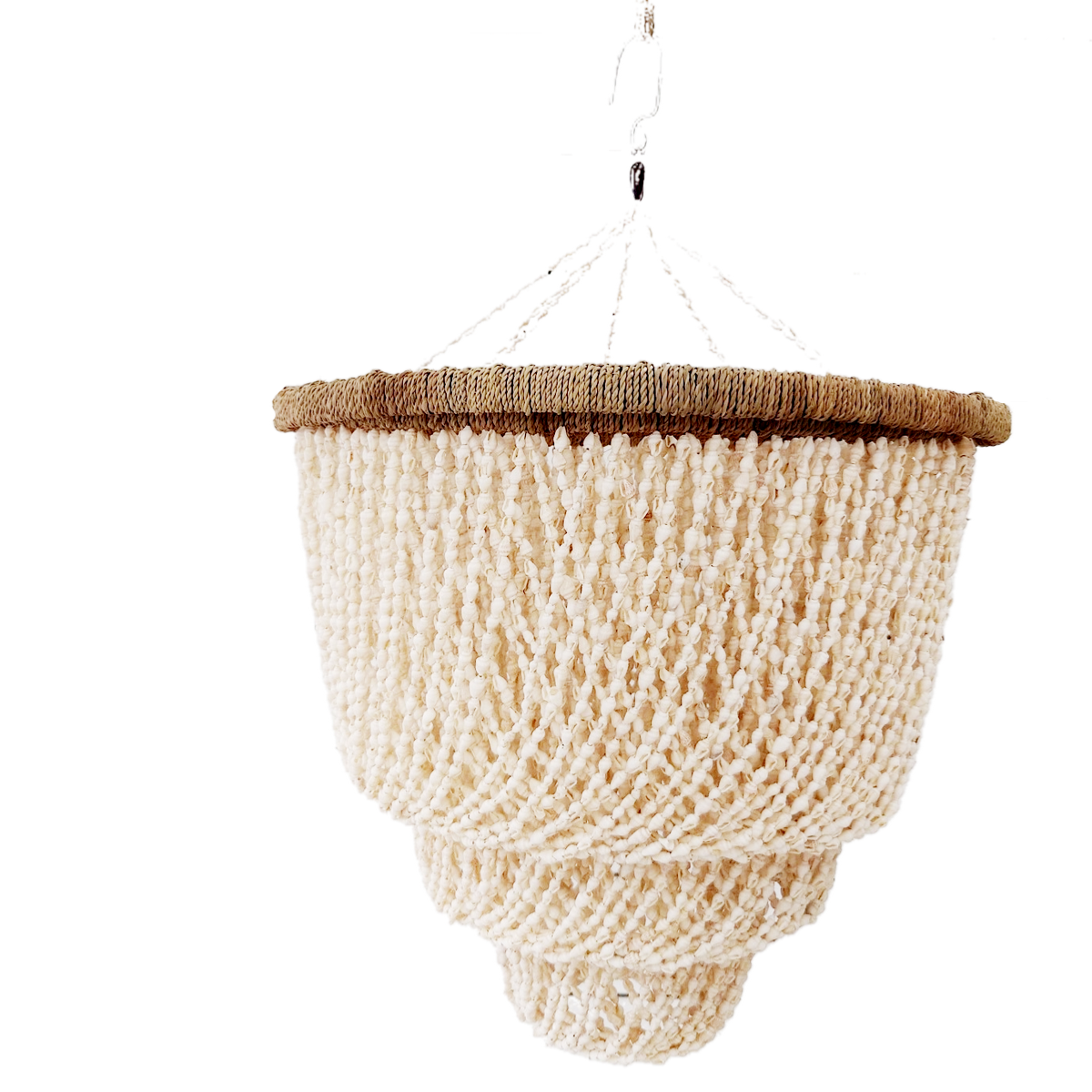 Lámpara colgante de conchas "Nora" D40 cm