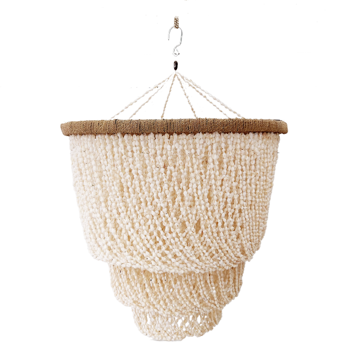 Lámpara colgante de conchas "Nora" D50 cm