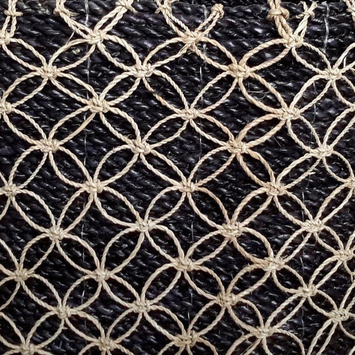 Paniers Ronds en Jonc de Mer Noir