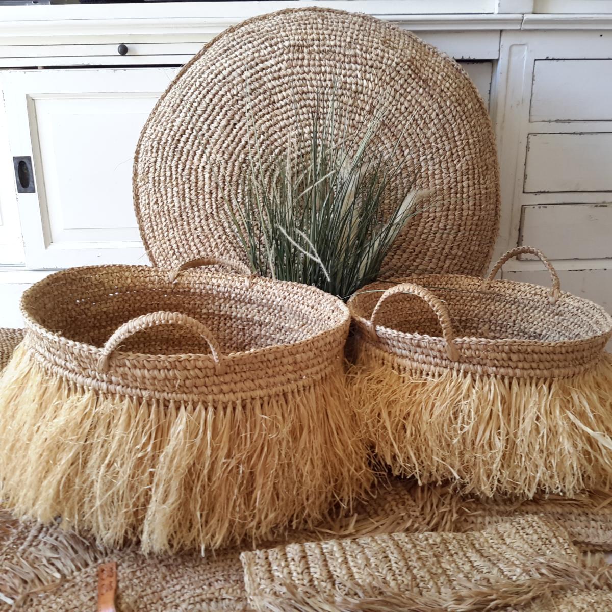 Panier Roxy en Raphia