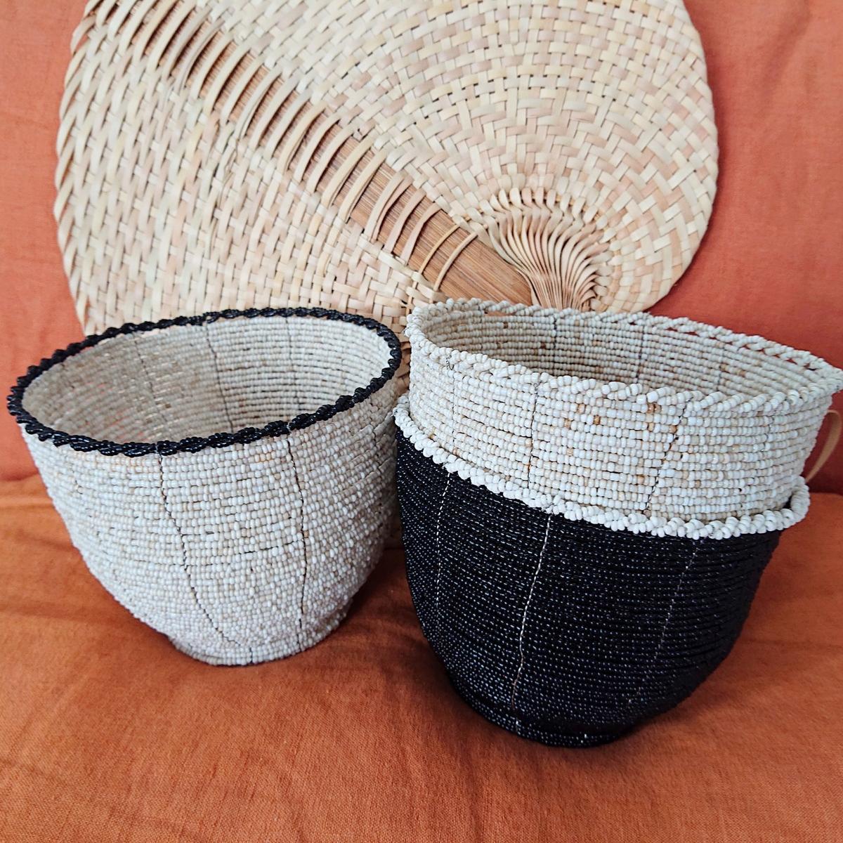 Petit Pot "Lyl" Noir/Blanc