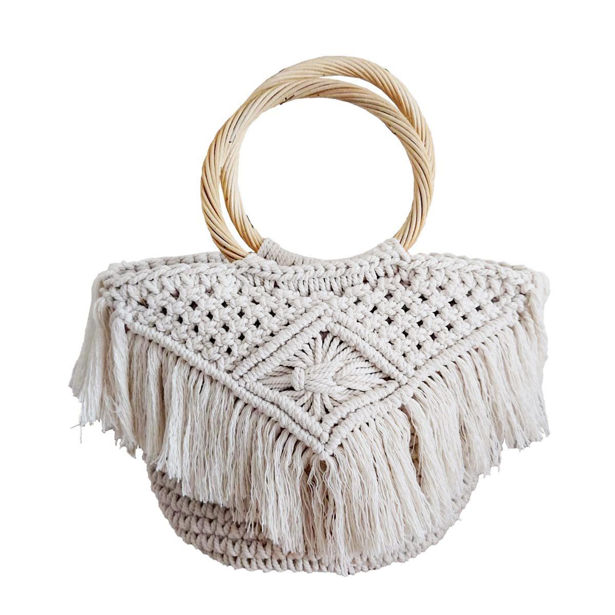 Weiße Häkeltasche – Luna Collection