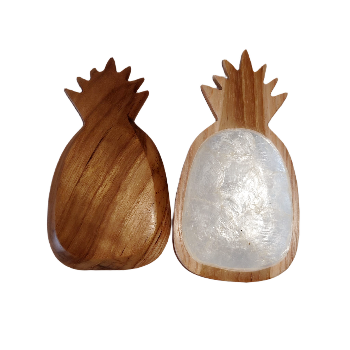 Ciotola in legno esotico e madreperla "Ananas"