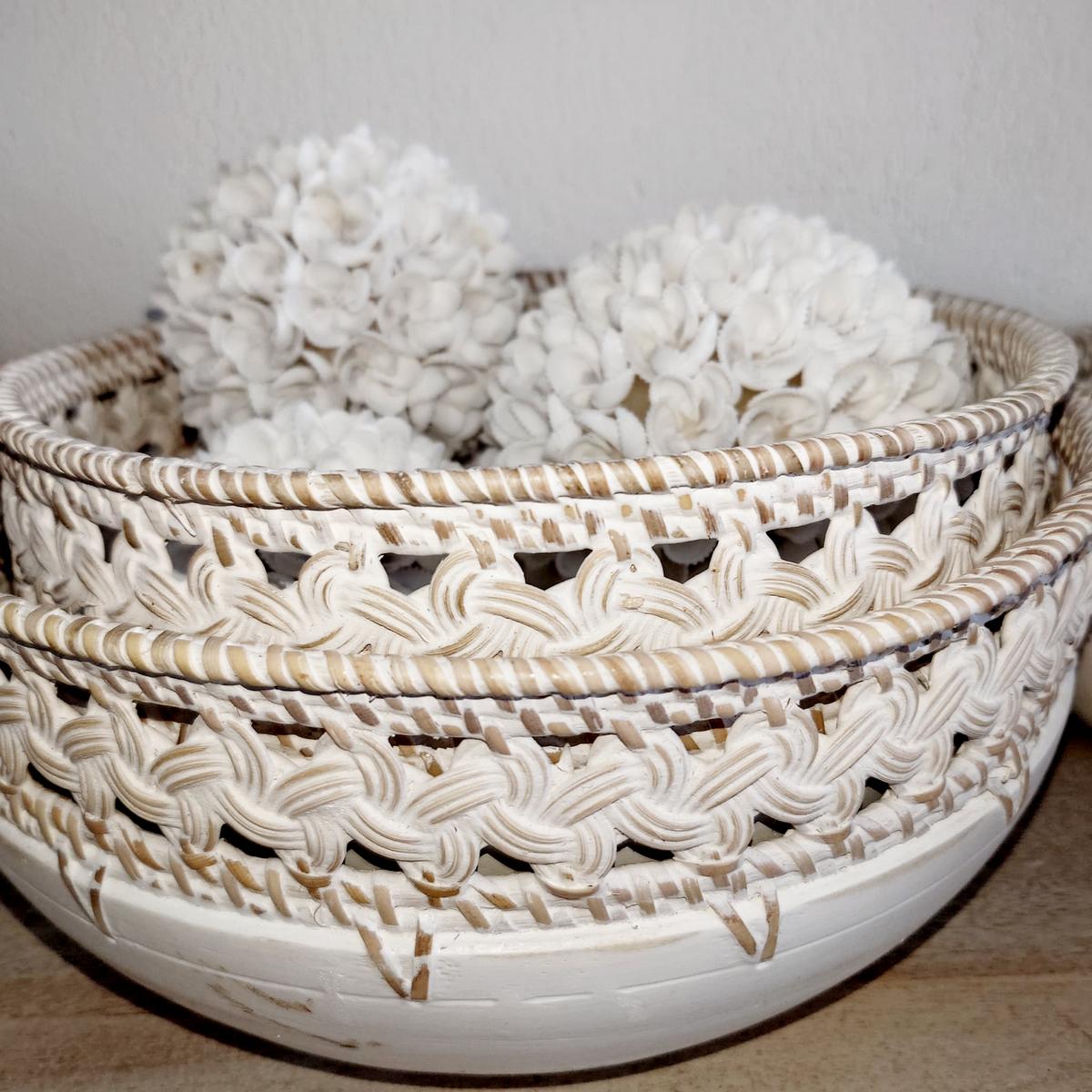 Palline decorative di conchiglia - Set di 3