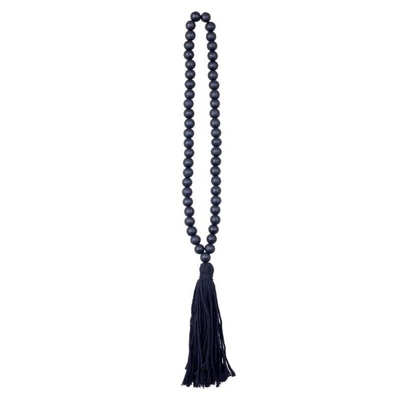 Guirnalda Perla de Madera Negra