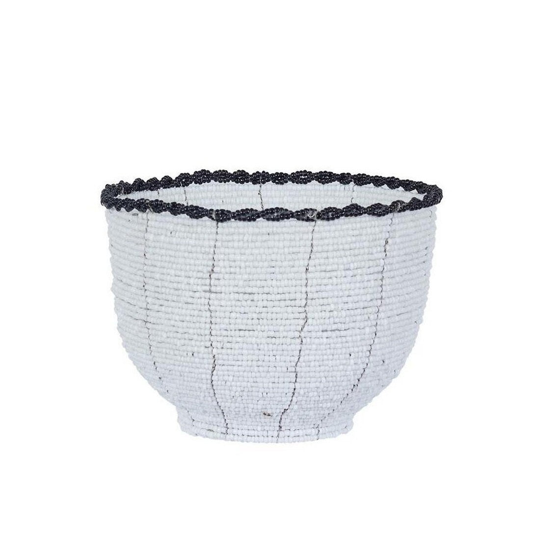 Petit Pot "Lyl" Blanc/Noir