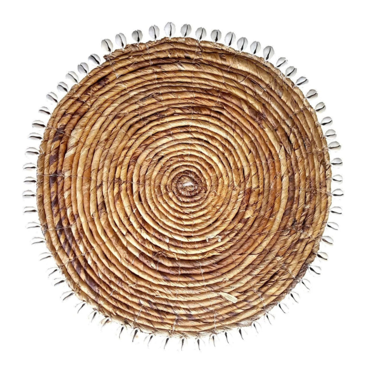Individual mantel Jemen marrón, conchas
