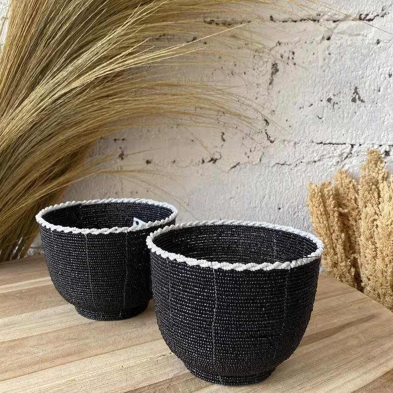 Petit Pot "Lyl" Noir/Blanc