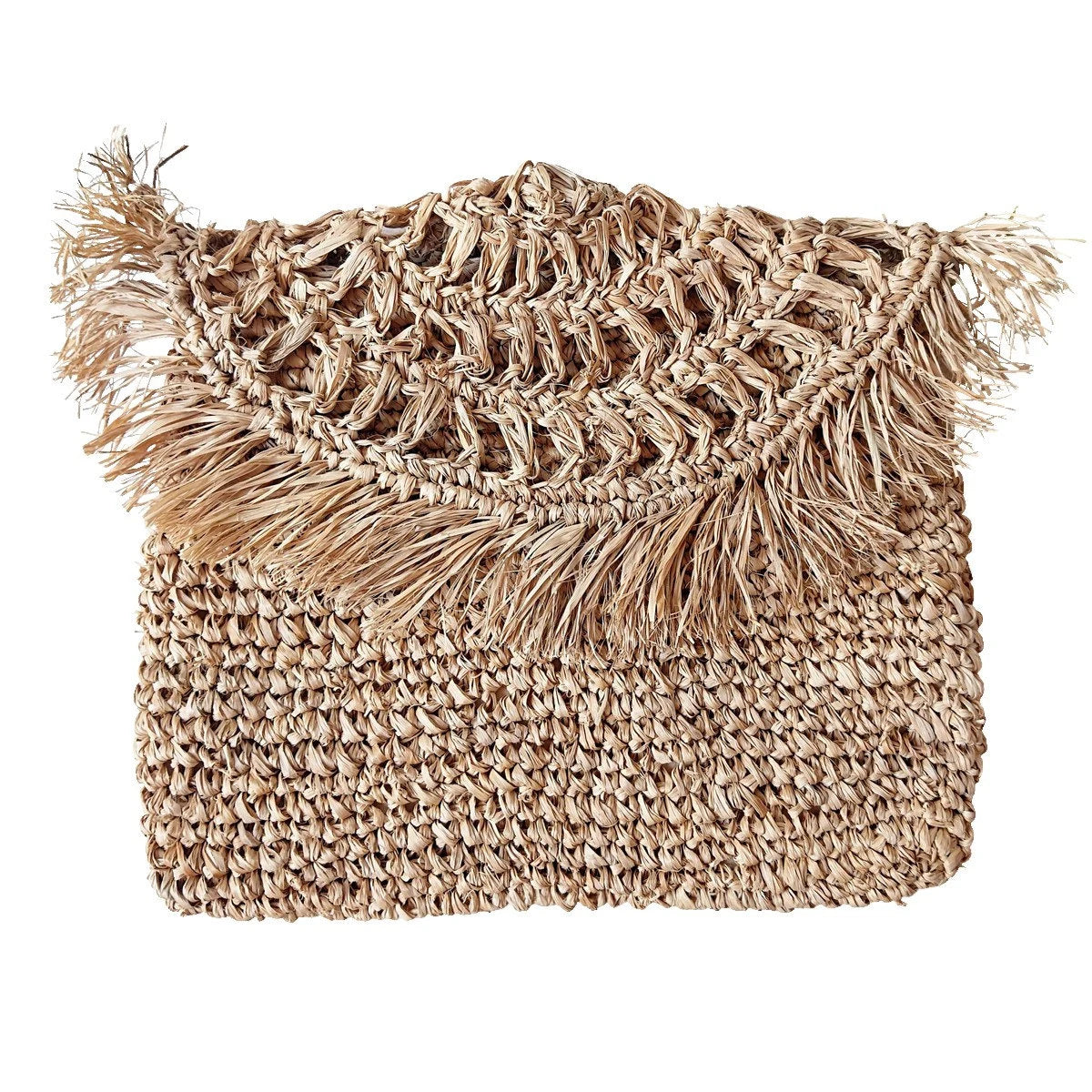 Pochette en Raphia Beige - Collection Bona