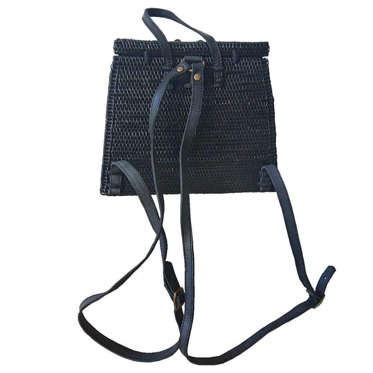 Mochila Denny de Ratán Negro