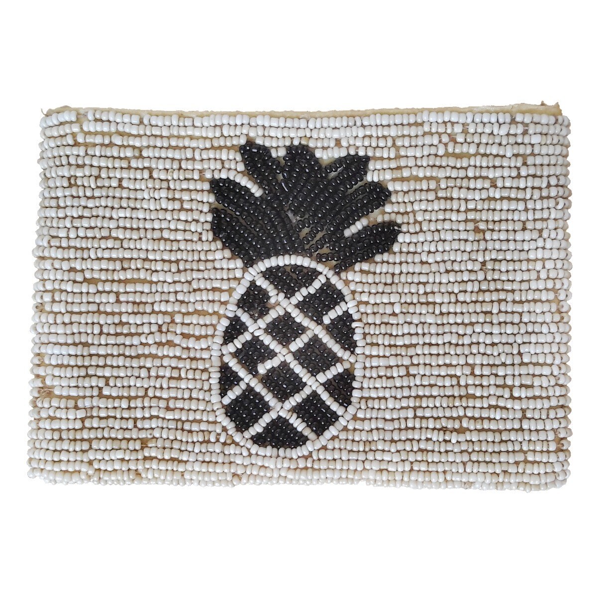 Monedero Beige de Cuentas de Vidrio - Colección Ananas