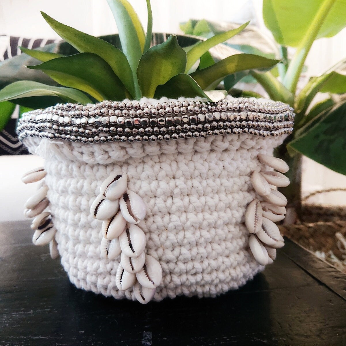Panier en Crochet Angela avec Frange