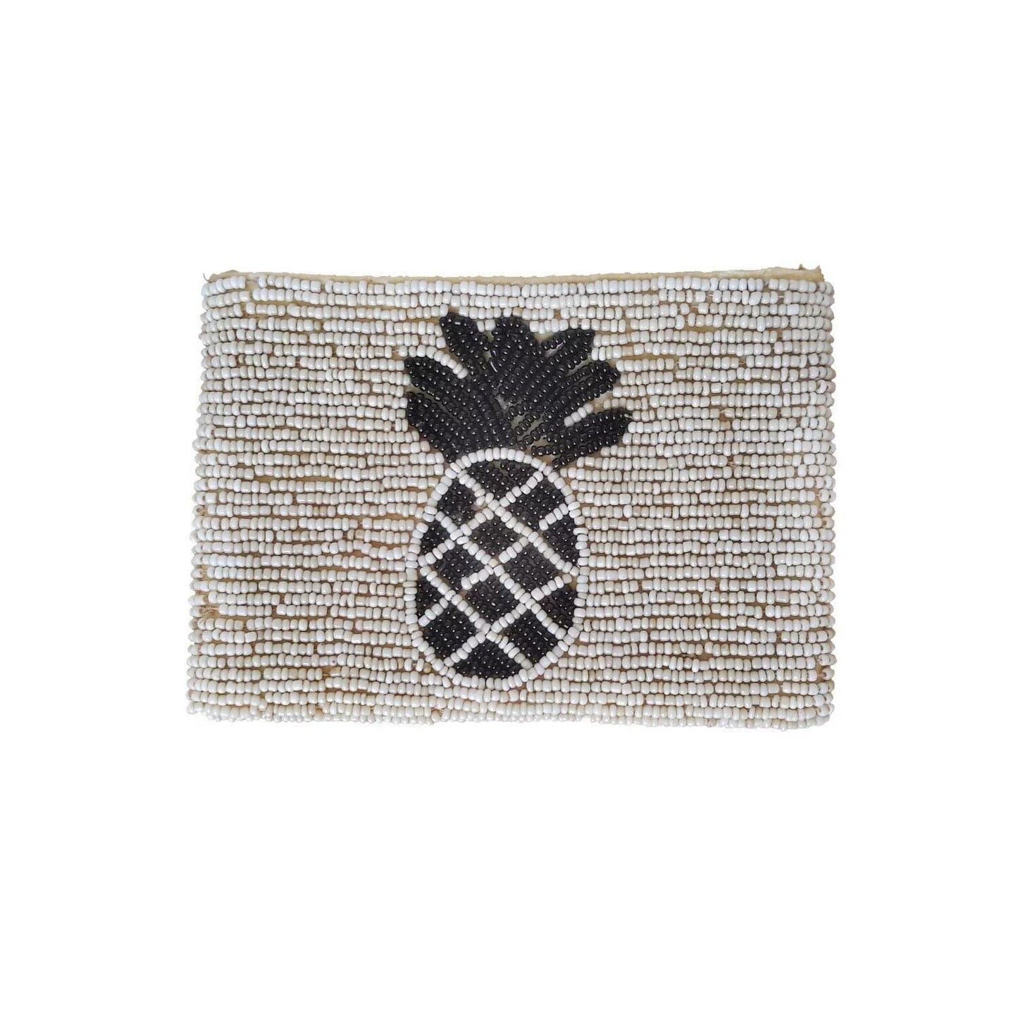 Monedero Beige de Cuentas de Vidrio - Colección Ananas