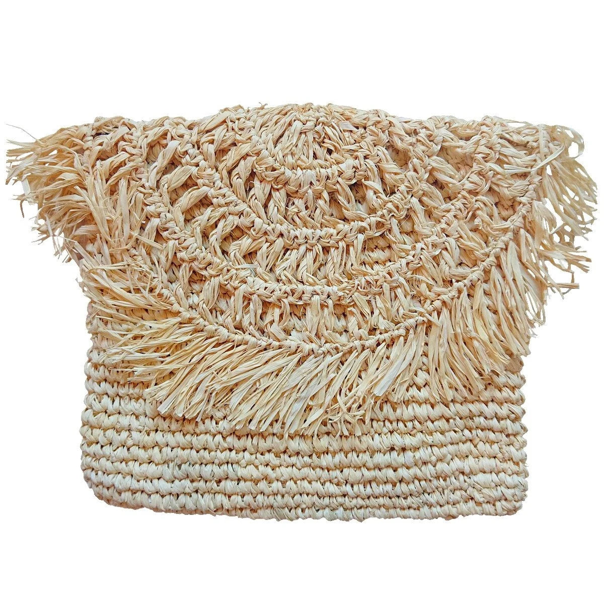Sacchetto in rafia beige chiaro - Collezione Bona