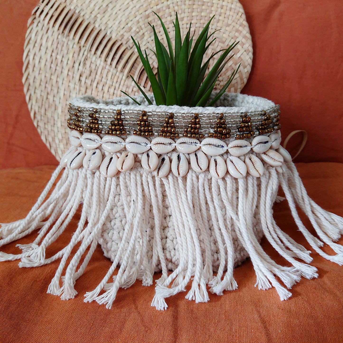 Panier en Crochet Angela avec Frange