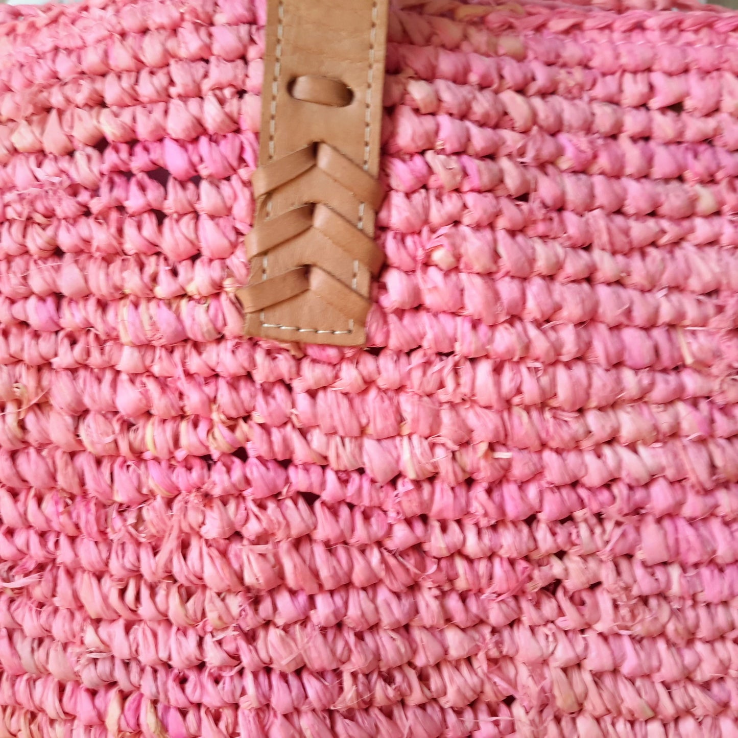 Bolso de Rafia Rosa - Colección Franca