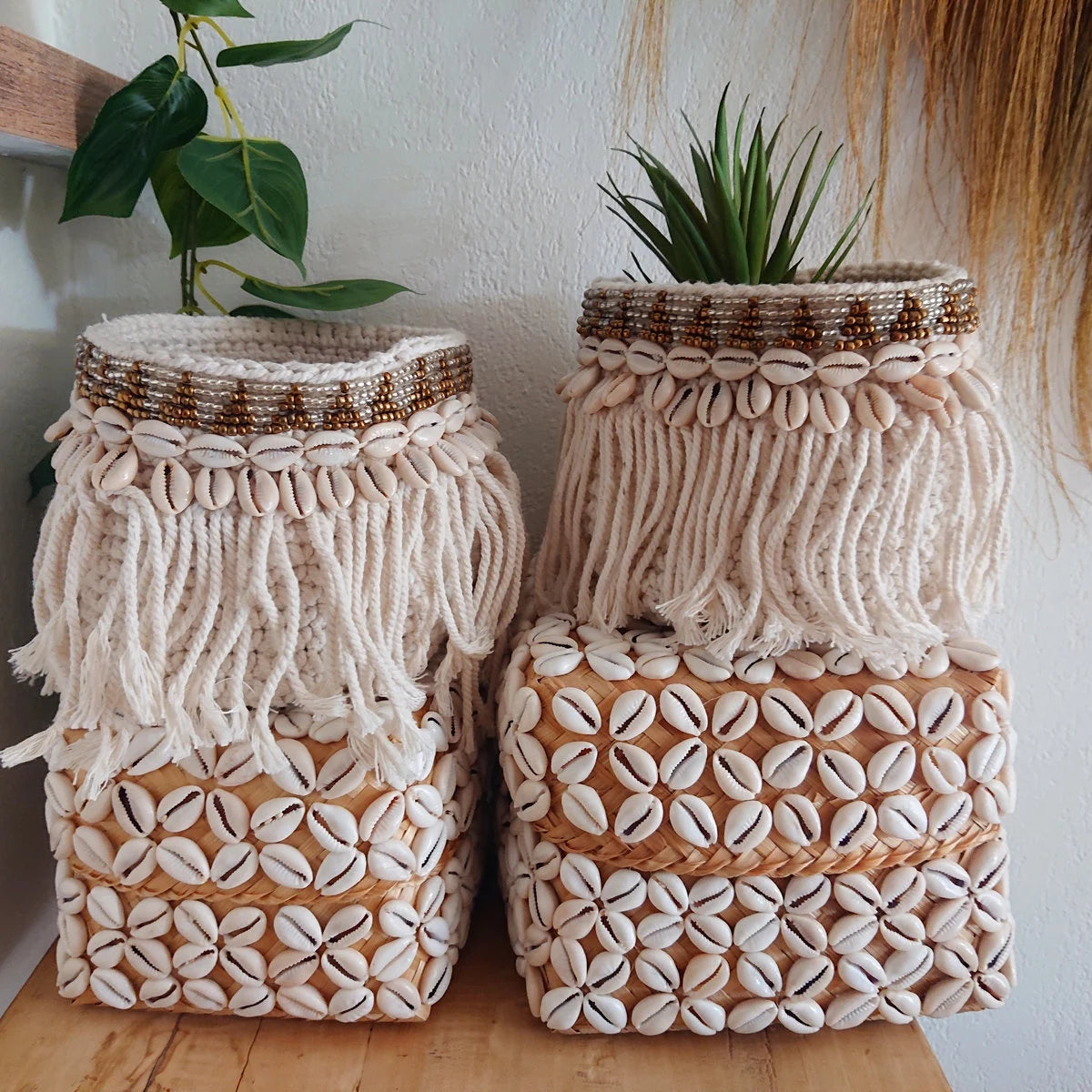 Panier en Crochet Angela avec Frange