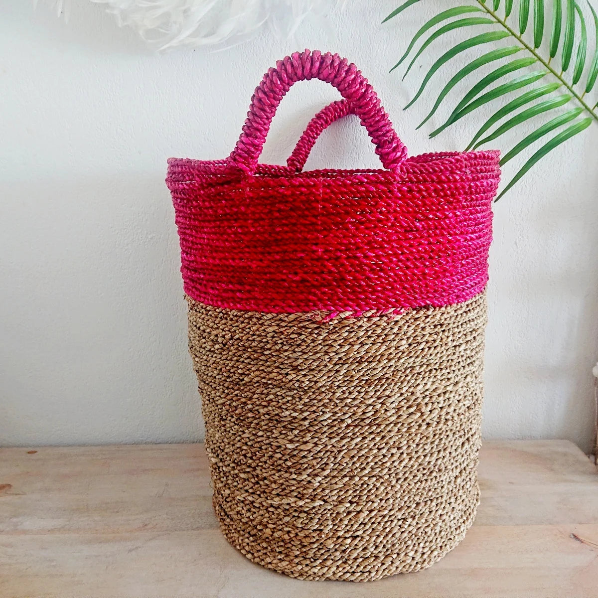 Grand Panier Roxy Rouge et Beige