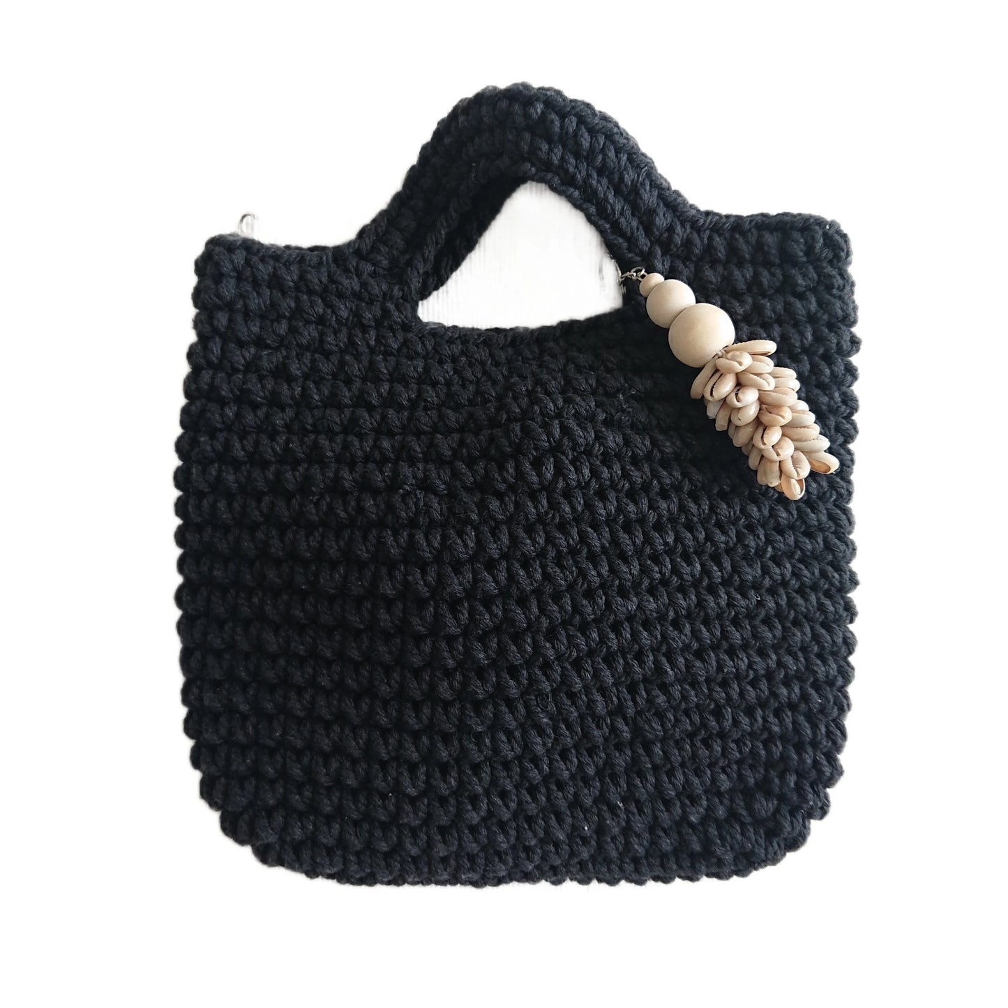 Schwarze Häkeltasche – Mona Collection