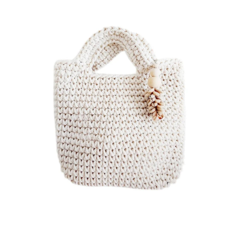 Weiße Häkeltasche – Mona Collection