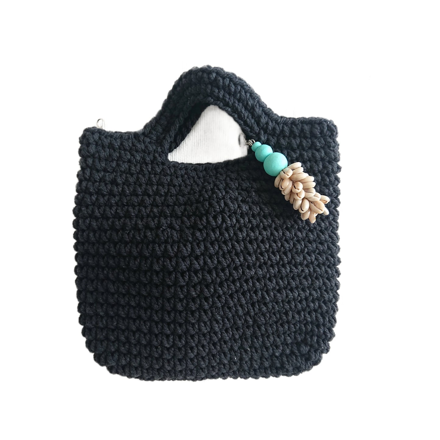 Schwarze Häkeltasche – Mona Collection