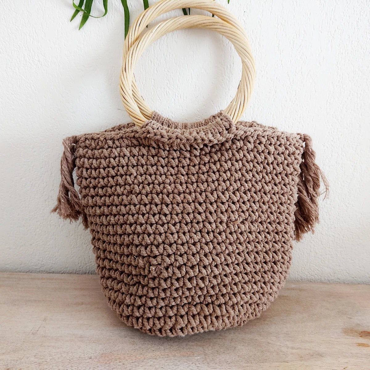 Braune Häkeltasche – Luna Collection