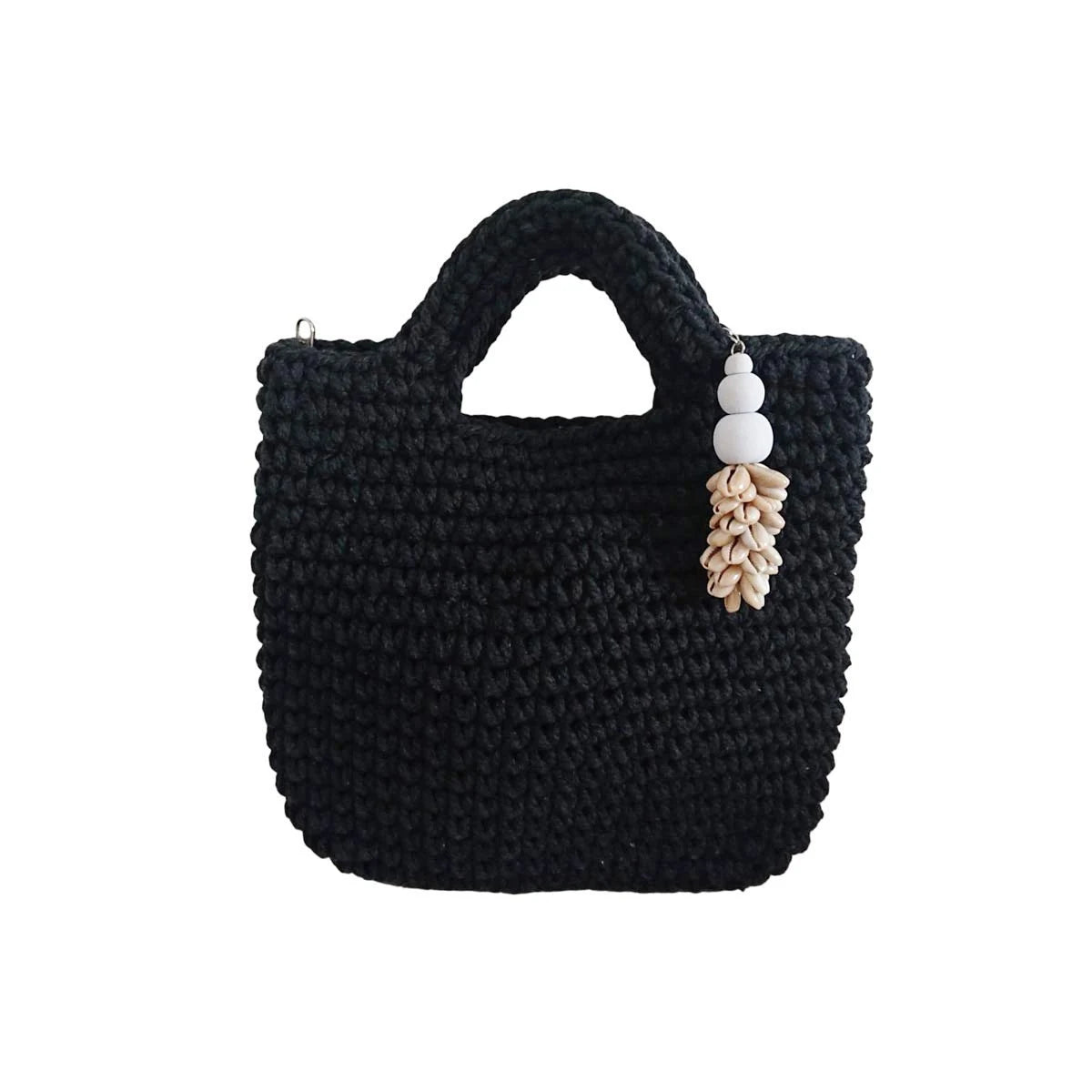 Schwarze Häkeltasche – Mona Collection
