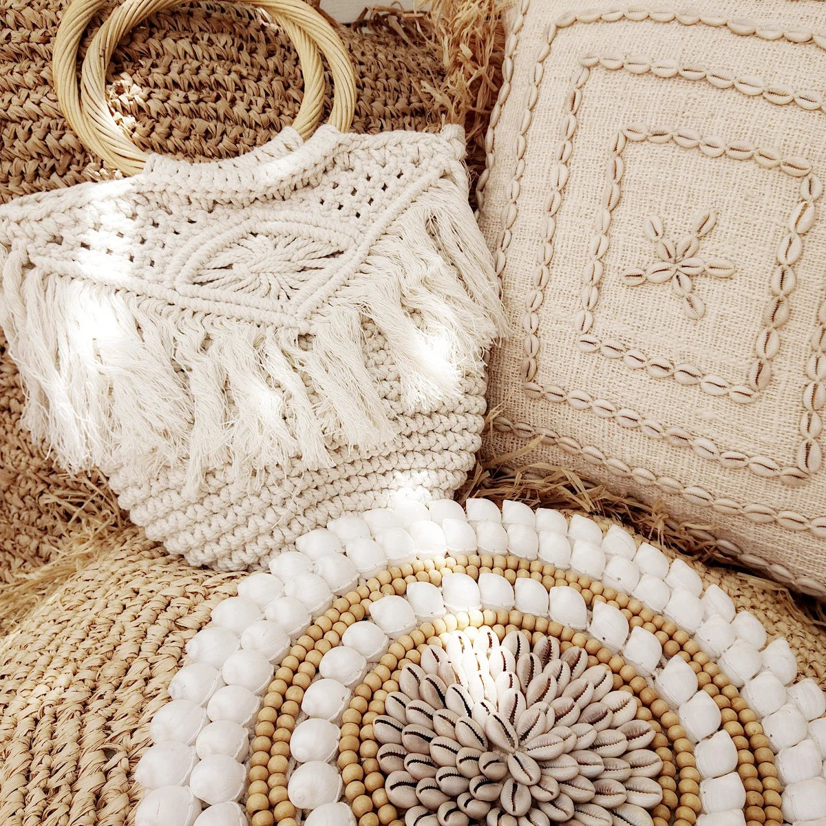 Weiße Häkeltasche – Luna Collection