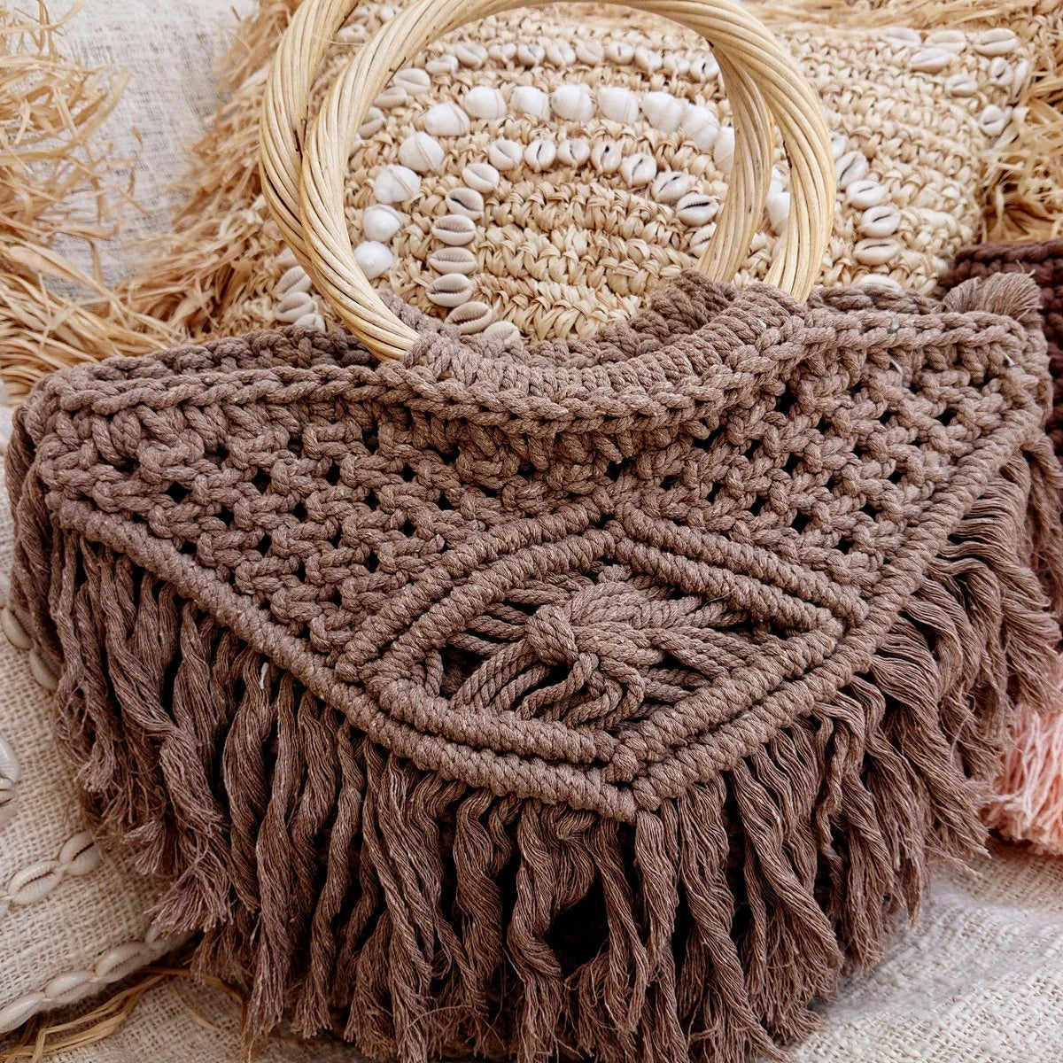 Braune Häkeltasche – Luna Collection