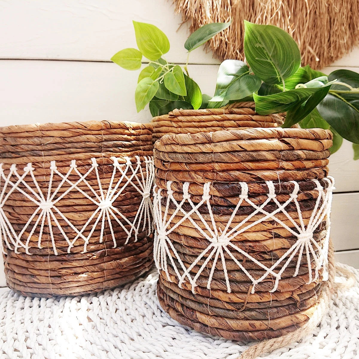 Panier Molly en Feuille de Bananier