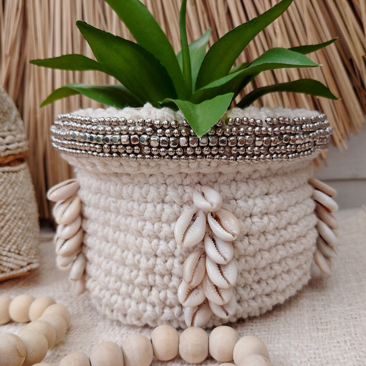 Panier en Crochet Angela avec Frange
