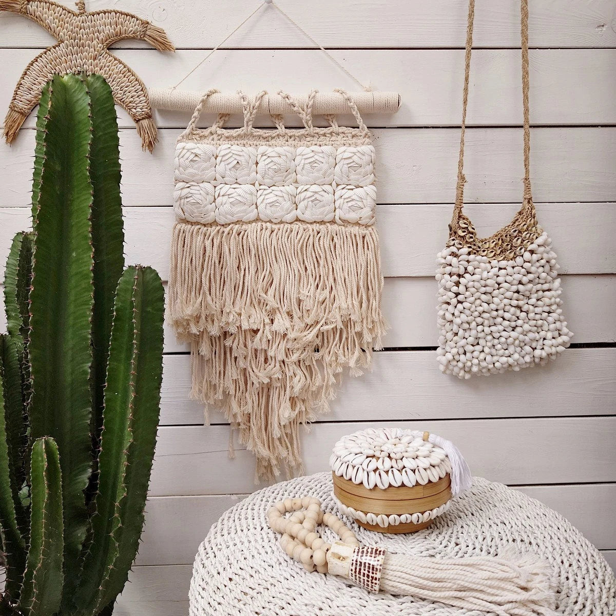Scatola in bambù e conchiglia Breeze D 16cm 🌿🐚