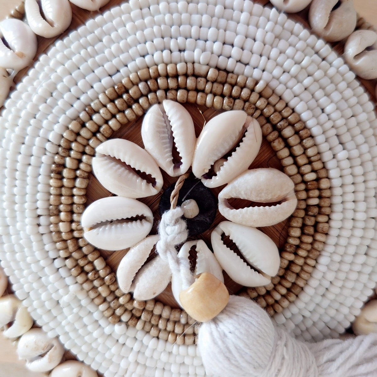 Scatola perle e conchiglie Zara D 16cm 🌿🐚