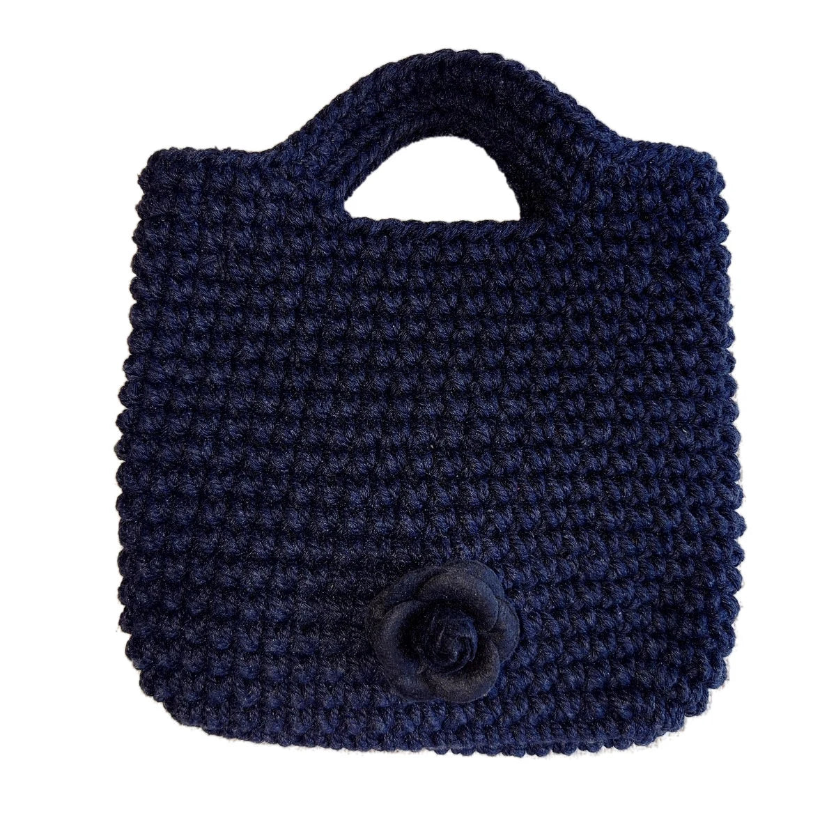 Schwarze Häkeltasche – Mona Collection