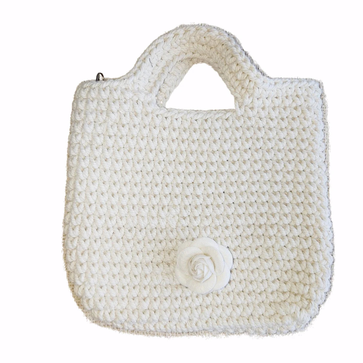 Weiße Häkeltasche – Mona Collection